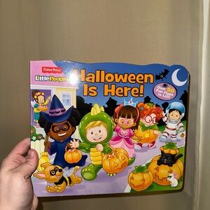 Fisher-Price Little People: Halloween Is Here! board book 50 flaps EUC